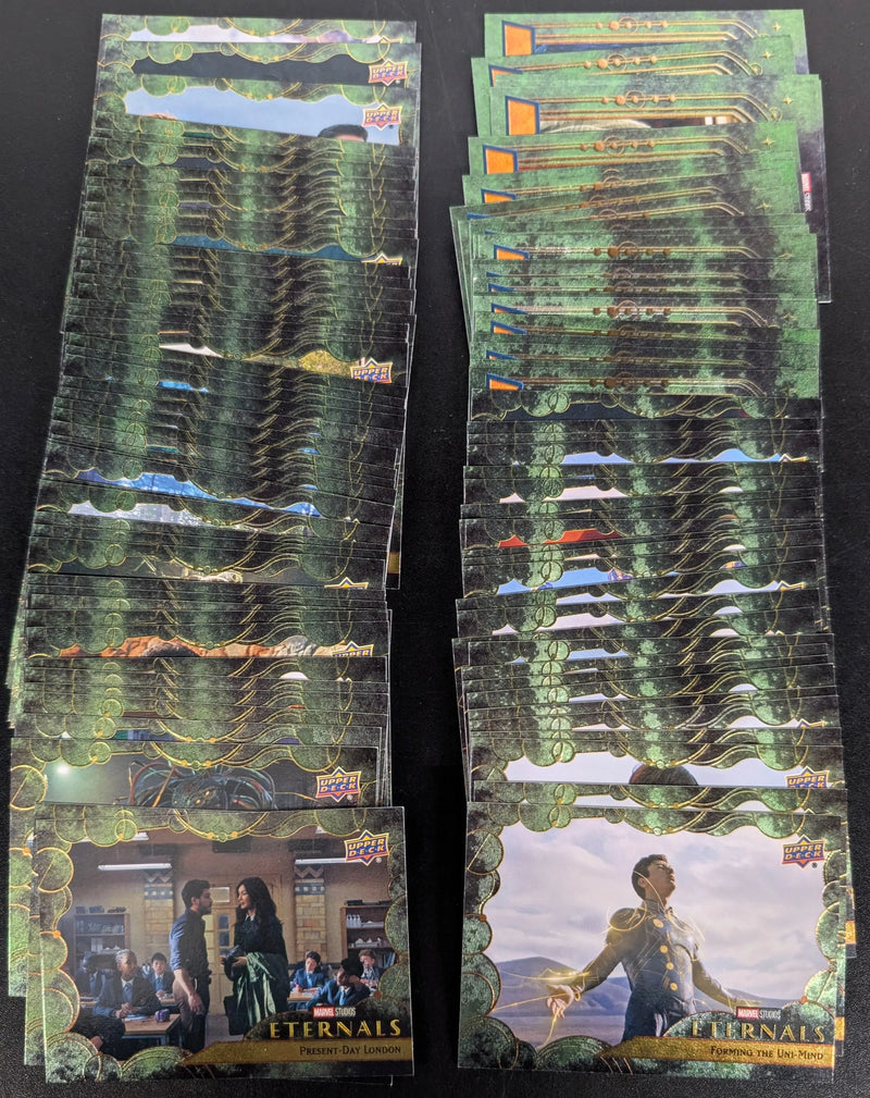 2023 Upper Deck Marvel Eternals 100 Card Green Parallel Set - Marvel Card Single