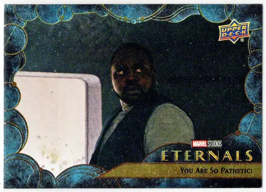 2023 Upper Deck Marvel Eternals Blue Parallel Card 42 ’You Are So Pathetic’ /299 - Marvel Card Single