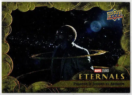 2023 Upper Deck Marvel Eternals Gold Parallel Card 73 ’Phastos Is Judged’ 48/99 - Marvel Card Single