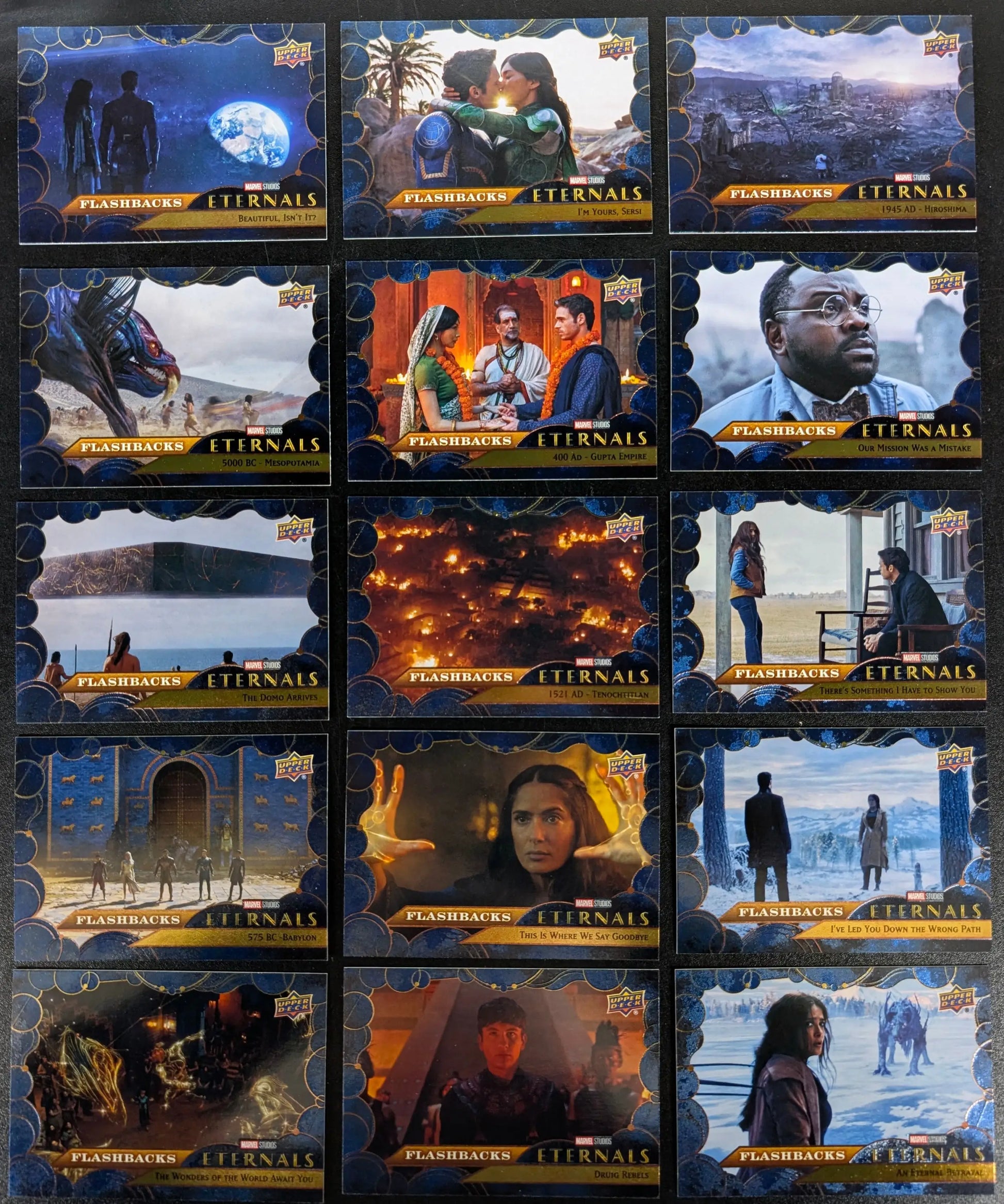 2023 Upper Deck Marvel Eternals High Number Flashbacks 15 Card Set 101 to 115 - Marvel Card Single