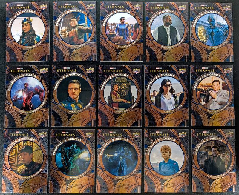 2023 Upper Deck Marvel Eternals Immortals & Mortals 15 Card Set IM-1 to IM-15 - Marvel Card Single