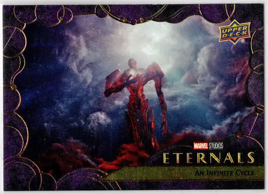 2023 Upper Deck Marvel Eternals Purple Parallel Card 13 ’An Infinite Cycle’ /15 - Marvel Card Single