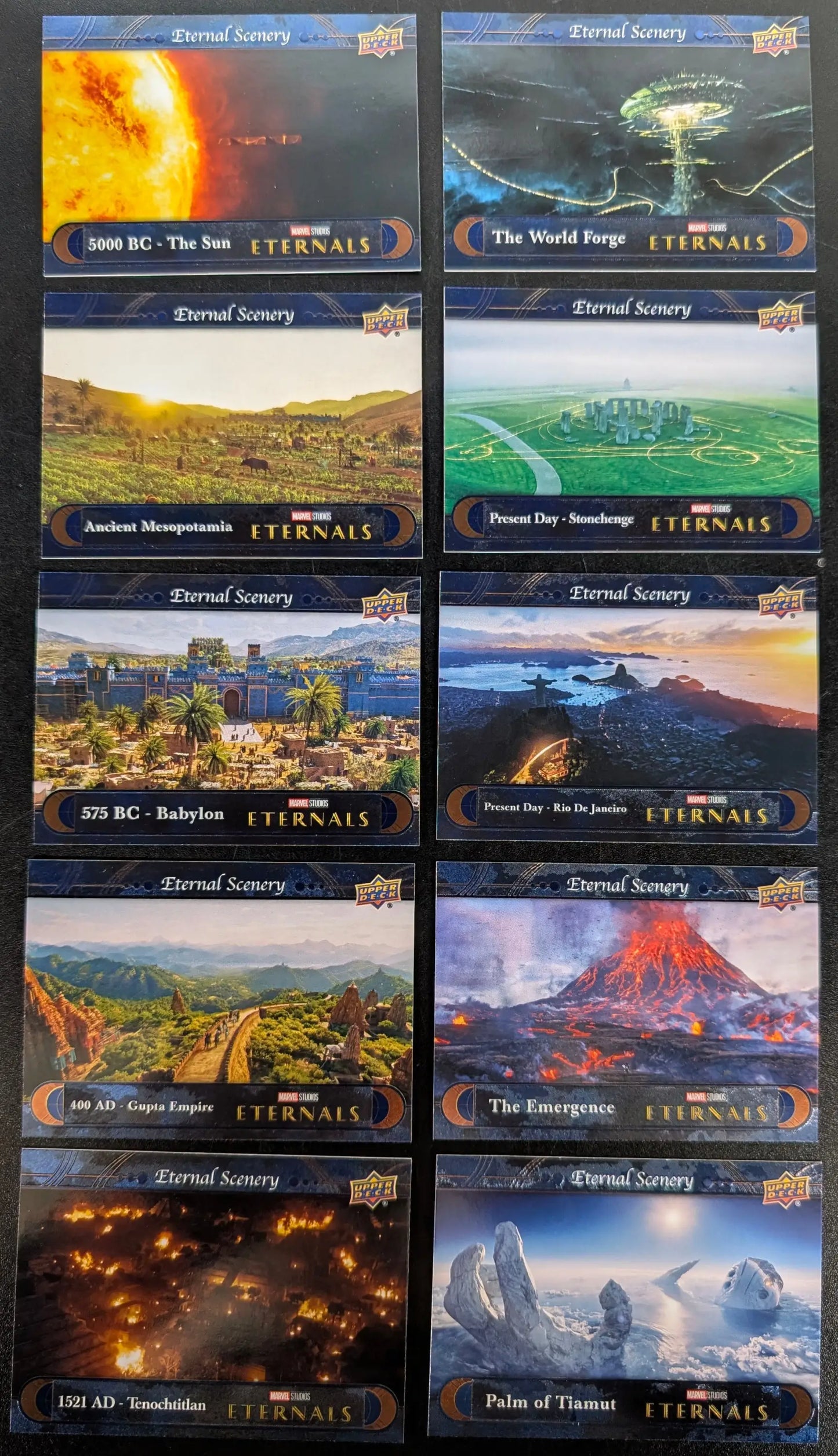 2023 Upper Deck Marvel Eternals Scenery 10 Card Set ES-1 to ES-10 - Marvel Card Single