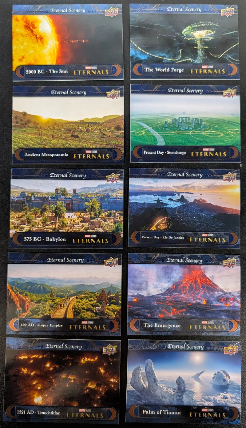 2023 Upper Deck Marvel Eternals Scenery 10 Card Set ES-1 to ES-10 - Marvel Card Single