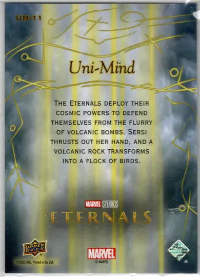 2023 Upper Deck Marvel Eternals Uni-Mind 3D Lenticular Card UM-11 - Marvel Card Single