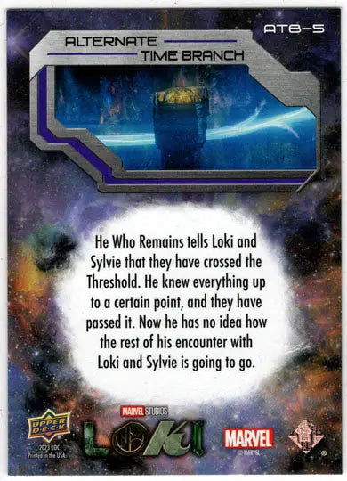 2023 Upper Deck Marvel Loki Alternate Time Branch Card ATB-5 The Threshold - Non-Sport Single