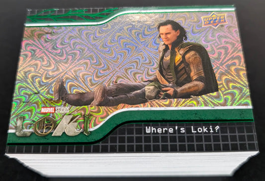 2023 Upper Deck Marvel Loki Green Parallel 90 Card Base Set - Marvel Card Box