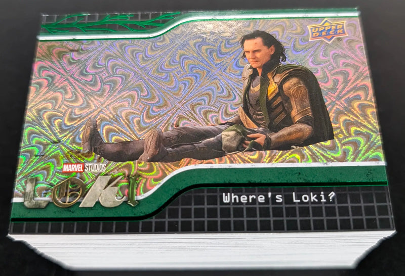 2023 Upper Deck Marvel Loki Green Parallel 90 Card Base Set - Marvel Card Box