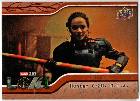 2023 Upper Deck Marvel Loki Miss Minutes Parallel Base Card 15 Hunter C-20 /99 - Marvel Card Single