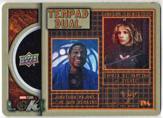 2023 Upper Deck Marvel Loki Tempad Dual Metal Card TMD-4 Majors/Di Martino - Marvel Card Single