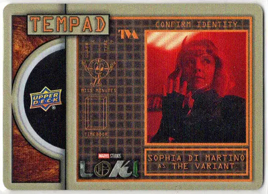 2023 Upper Deck Marvel Loki Tempad Metal Card TM-11 Sophia Di Martino As Variant - Non-Sports Card Single