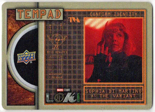 2023 Upper Deck Marvel Loki Tempad Metal Card TM-11 Sophia Di Martino As Variant - Non-Sports Card Single