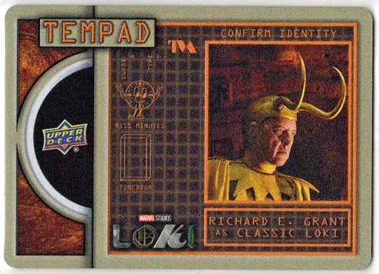 2023 Upper Deck Marvel Loki Tempad Metal Card TM-9 Richard E. Grant Classic Loki - Non-Sports Card Single