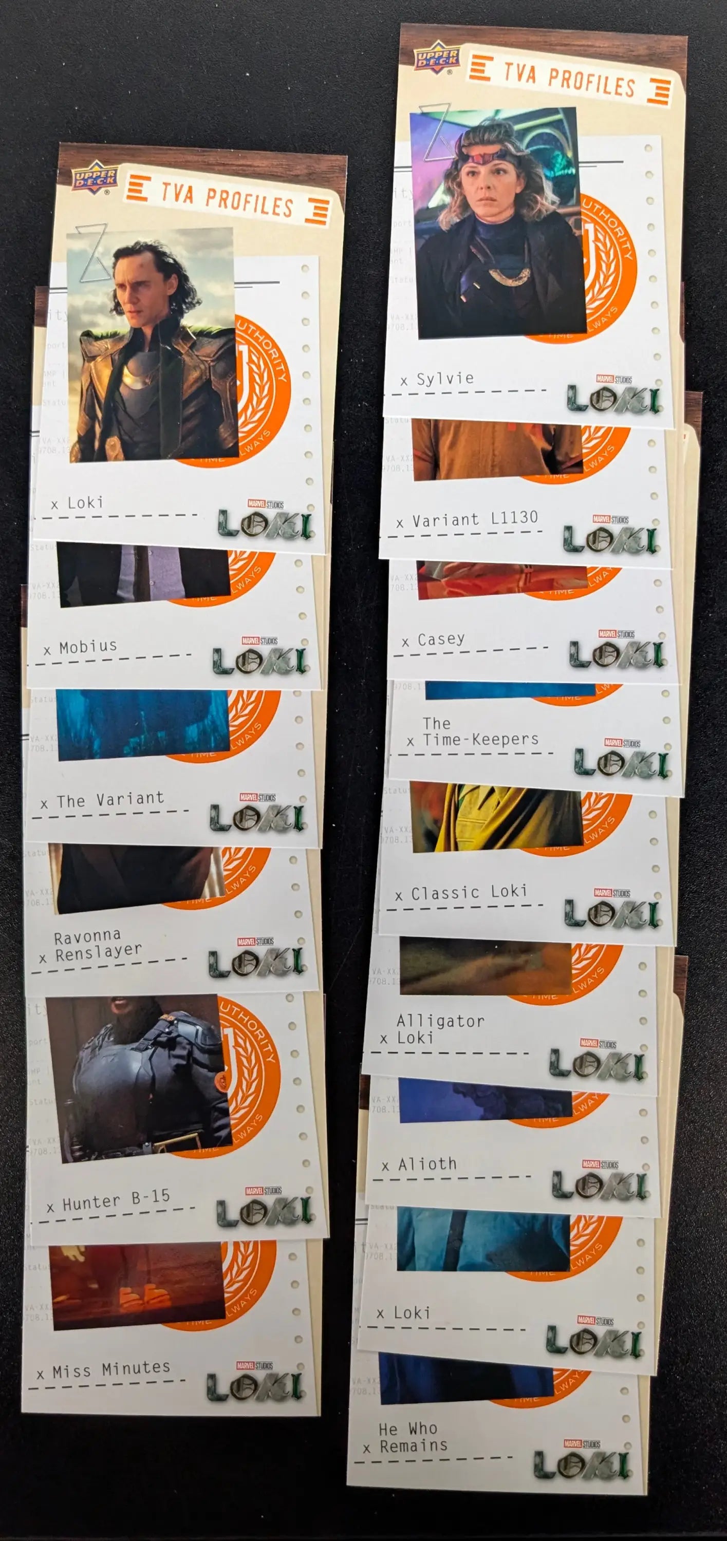 2023 Upper Deck Marvel Loki TVA Profiles 15 Card Chase Set P-1 to P-15 - Marvel Card Single