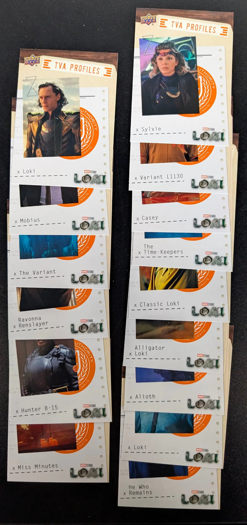 2023 Upper Deck Marvel Loki TVA Profiles 15 Card Chase Set P-1 to P-15 - Marvel Card Single