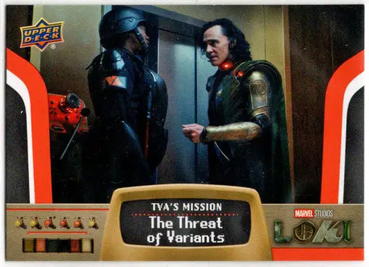 2023 Upper Deck Marvel Loki TVA’s Mission Insert Card M-1 The Threat Of Variants - Marvel Card Single