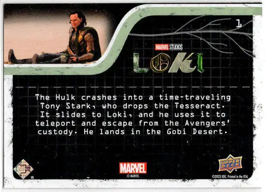 2023 Upper Deck Marvel Loki Yellow Parallel Base Card 1 Where’s Loki? 208/225 - Non-Sport Single