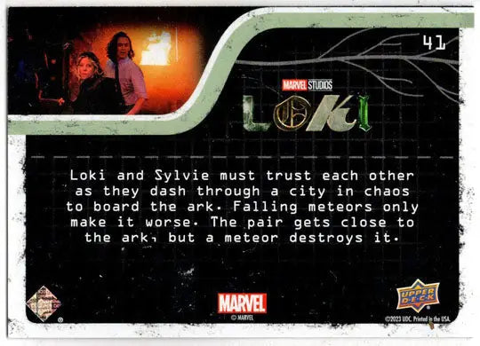 2023 Upper Deck Marvel Loki Yellow Parallel Base Card 41 Do We Trust... /225 - Marvel Card Single