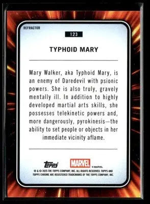 2023 Upper Deck Marvel Platinum Typhoid Mary #143 Rainbow - Marvel Card Single
