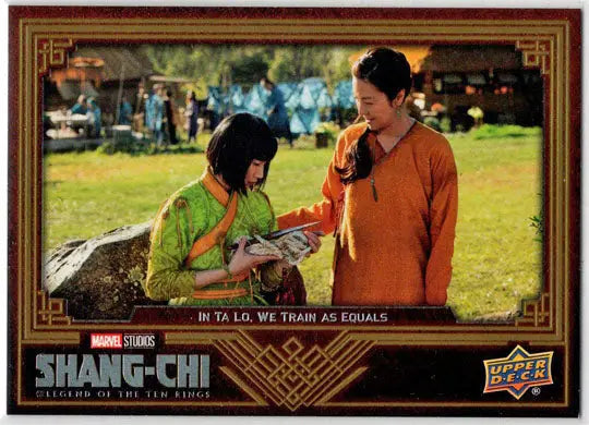 2023 Upper Deck Marvel Shang-Chi Gold Parallel Card 45 ’In Ta Lo We Train” /299 - Marvel Card Single