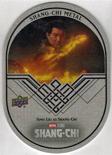 2023 Upper Deck Marvel Shang-Chi Metal Card Simu Liu As Shang-Chi - Marvel Card Single