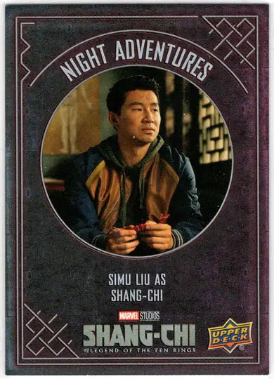 2023 Upper Deck Marvel Shang-Chi Night Adventures Insert Card NA-1 Simu Liu - Marvel Card Single