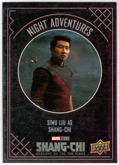 2023 Upper Deck Marvel Shang-Chi Night Adventures Insert Card NA-10 Simu Liu - Marvel Card Single