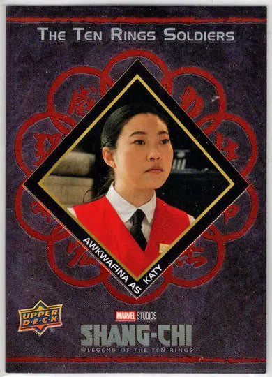 2023 Upper Deck Marvel Shang-Chi Ten Rings Soldiers Red Insert Card T4 Awkwafina - Marvel Card Single