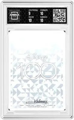 Graded Disney 100 trading card from Weiss Schwarz Disney series in excellent condition