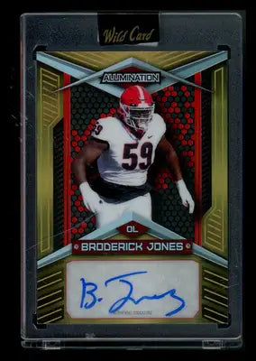 2023 Wild Card Alumination Broderick Jones #AB-13 3/50 Football - Football Card Single