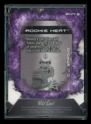 2023 Wild Card National Rookie Heat C.J. Stroud #RHN-6 6/8 Rookie Heat Football