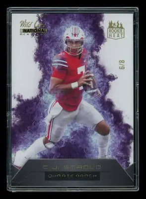 2023 Wild Card National Rookie Heat C.J. Stroud #RHN-6 6/8 Rookie Heat Football