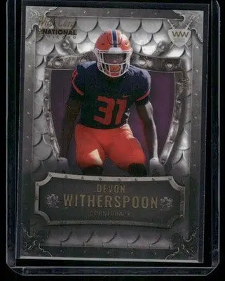 2023 Wild Card National WWN Devon Witherspoon #WWN-14 3/8 Football - Football Card Single