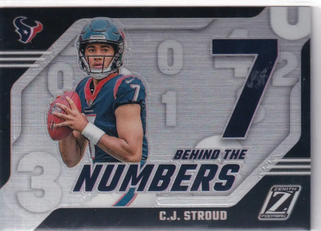 2023 ZENITH CJ STROUD BEHIND THE NUMBERS- HOUSTON TEXANS