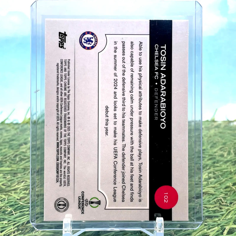 2024-2025 Topps Chrome UEFA Tosin Adarabioyo #102 Pulsar Refractor - Soccer Card Single