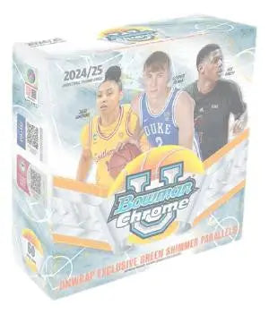 Bowman University basketball trading card box from 2024-25 Bowman University Mega Box