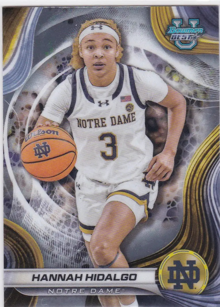Hannah Hidalgo Notre Dame basketball card from Bowman University Best 2024-25 series