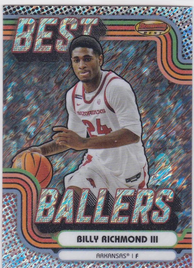 Basketball trading card of Billy Richmond III from Bowman University Best series