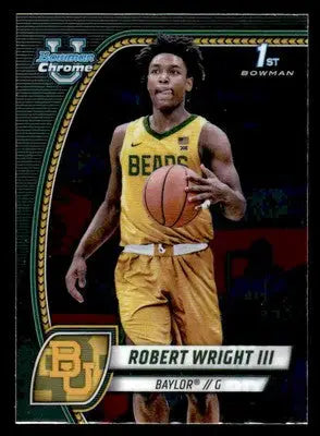2024-25 Bowman University Chrome #15 Robert Wright III - Basketball Card Single
