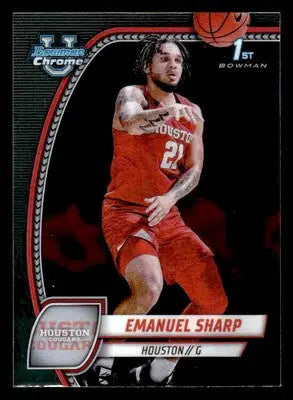 2024-25 Bowman University Chrome #23 Emanuel Sharp - Basketball Card Single