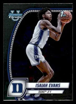2024-25 Bowman University Chrome #27 Isaiah Evans - Basketball Card Single