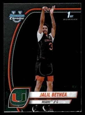 2024-25 Bowman University Chrome #28 Jalil Bethea - Basketball Card Single