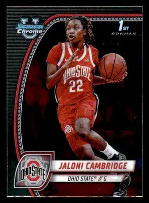 2024-25 Bowman University Chrome #29 Jaloni Cambridge - Basketball Card Single