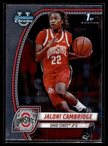2024-25 Bowman University Chrome #29 Jaloni Cambridge NM-MT ID:77522 ID:77522 - Basketball Card Single