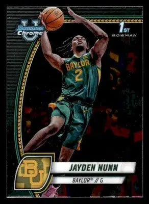 2024-25 Bowman University Chrome #30 Jayden Nunn - Basketball Card Single