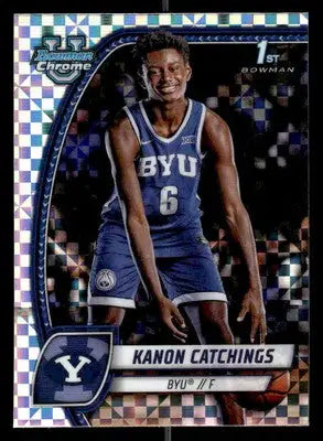 2024-25 Bowman University Chrome #40 Kanon Catchings X-Fractor - Basketball Card Single
