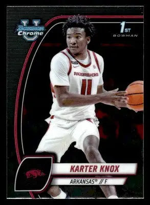 2024-25 Bowman University Chrome #41 Karter Knox - Basketball Card Single