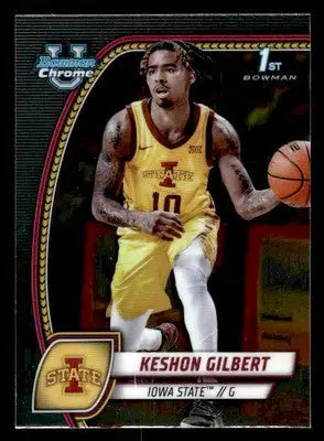 2024-25 Bowman University Chrome #45 Keshon Gilbert - Basketball Card Single