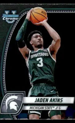 2024-25 Bowman University Chrome #80 Jaden Akins - Basketball Card Single