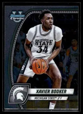 Original gloss Bowman University Chrome Xavier Booker basketball card 2024-25 NM-MT
